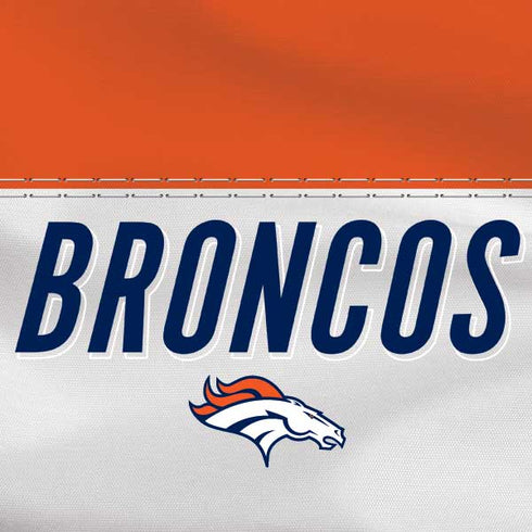 NFL Denver Broncos White Striped Backbone One for iPhone Game Controller Skin